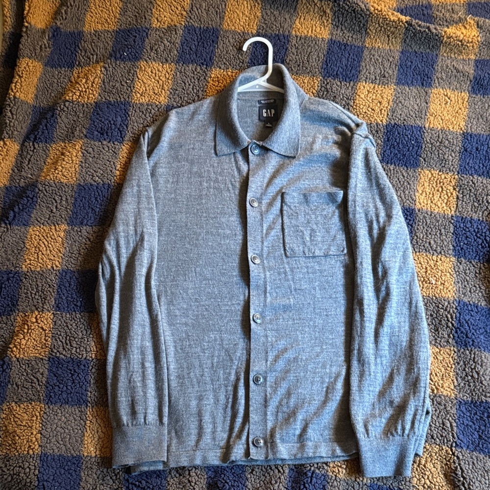GAP Men's Light Gray Shirt Jacket